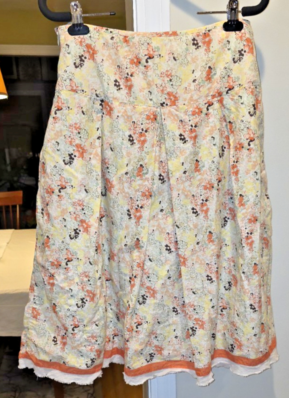 Johnny Was Midi Skirt Women’s Size 8 Floral Embroidered Boho Festival Beach
